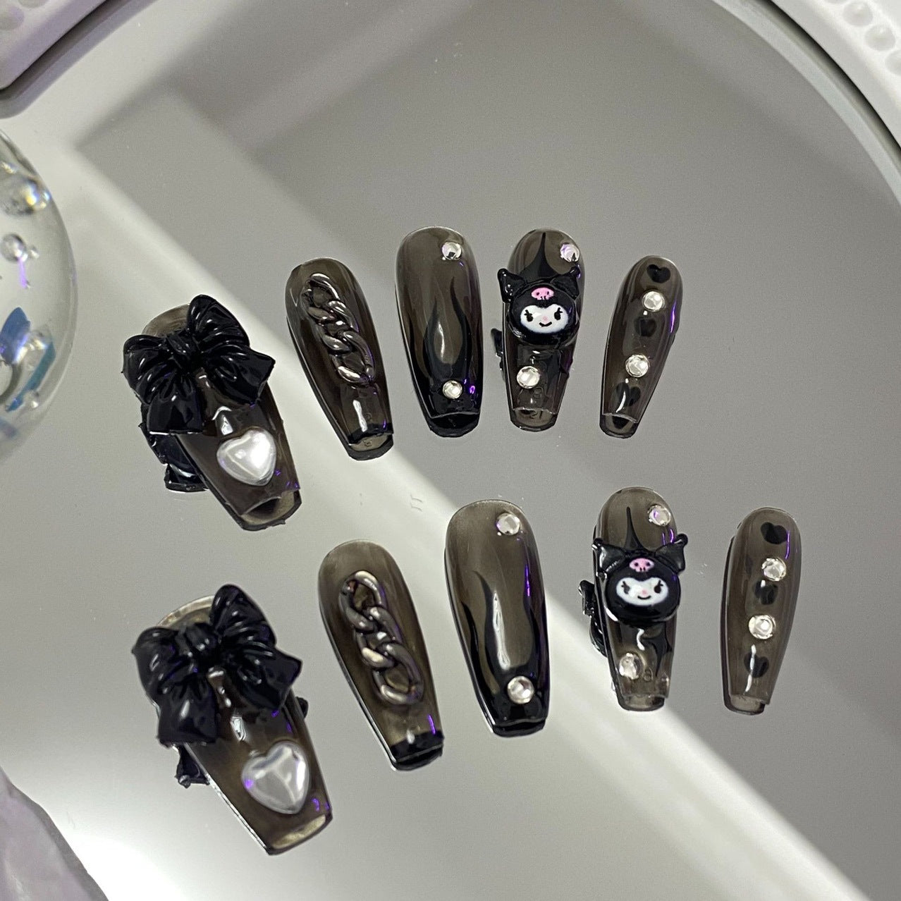 H153 CUTE KUKU CARTOON HANDMADE NAIL