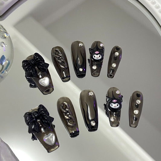 H153 CUTE KUKU CARTOON HANDMADE NAIL