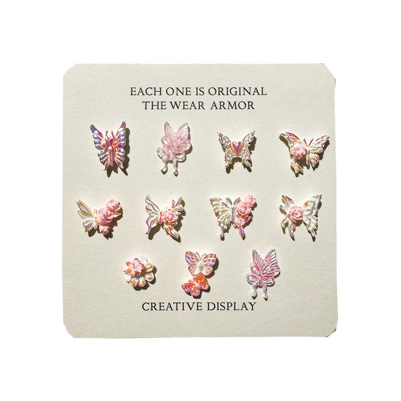 D39 AURORA Glitter Butterfly MIX