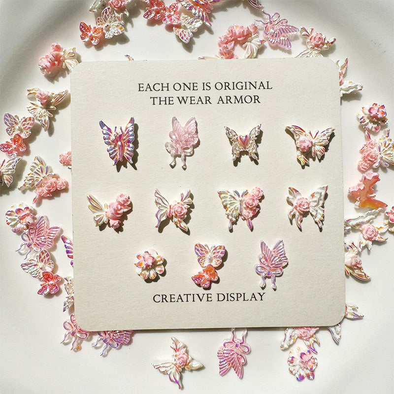 D39 AURORA Glitter Butterfly MIX