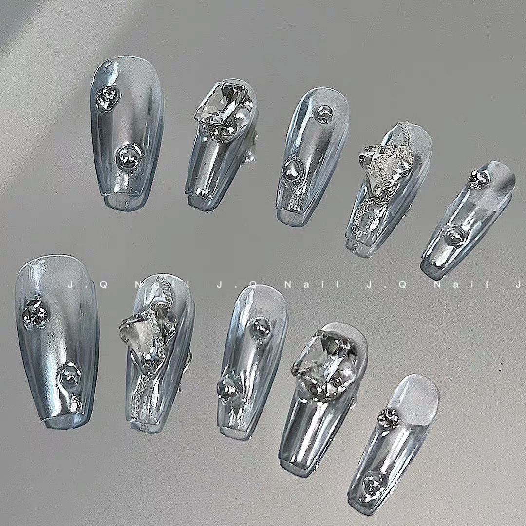 H147 METAL FEELS HANDMADE NAIL