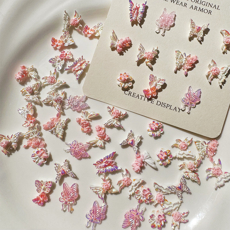 D39 AURORA Glitter Butterfly MIX