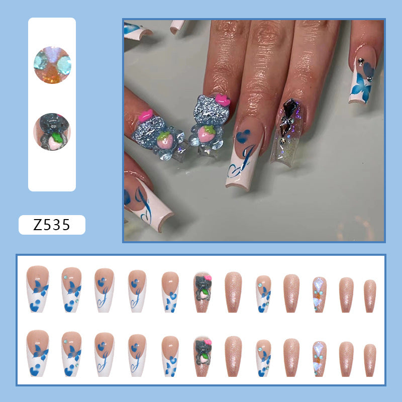 L12 CRYSTAL FRESH CUTE CAT LONG NAIL