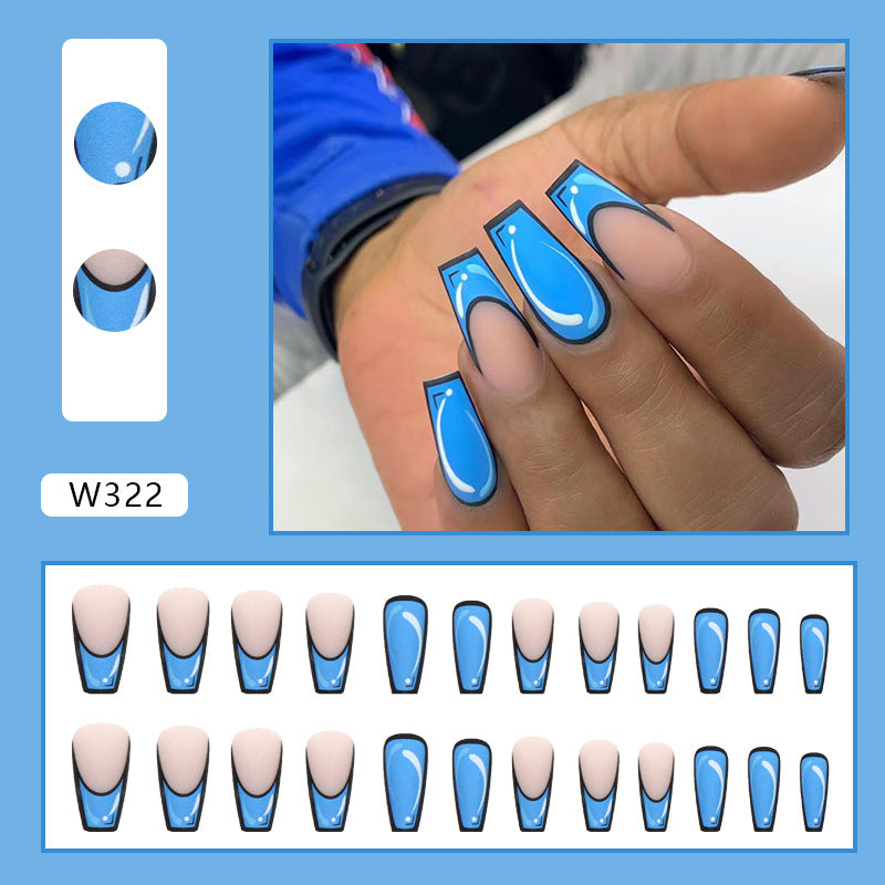 M21 FANCY BLUE COMIC MEDIUM NAIL