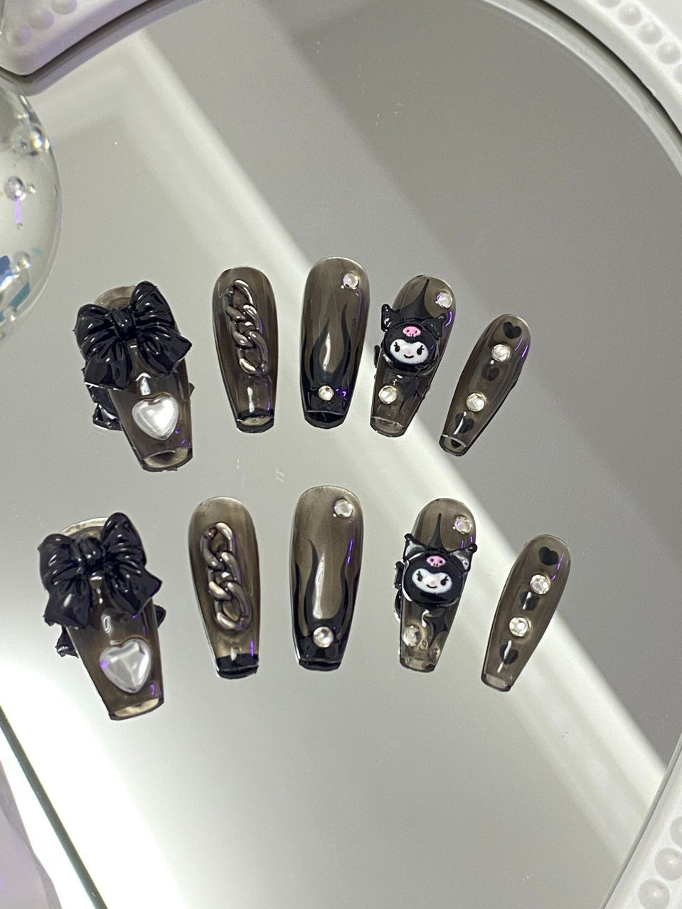 H153 CUTE KUKU CARTOON HANDMADE NAIL