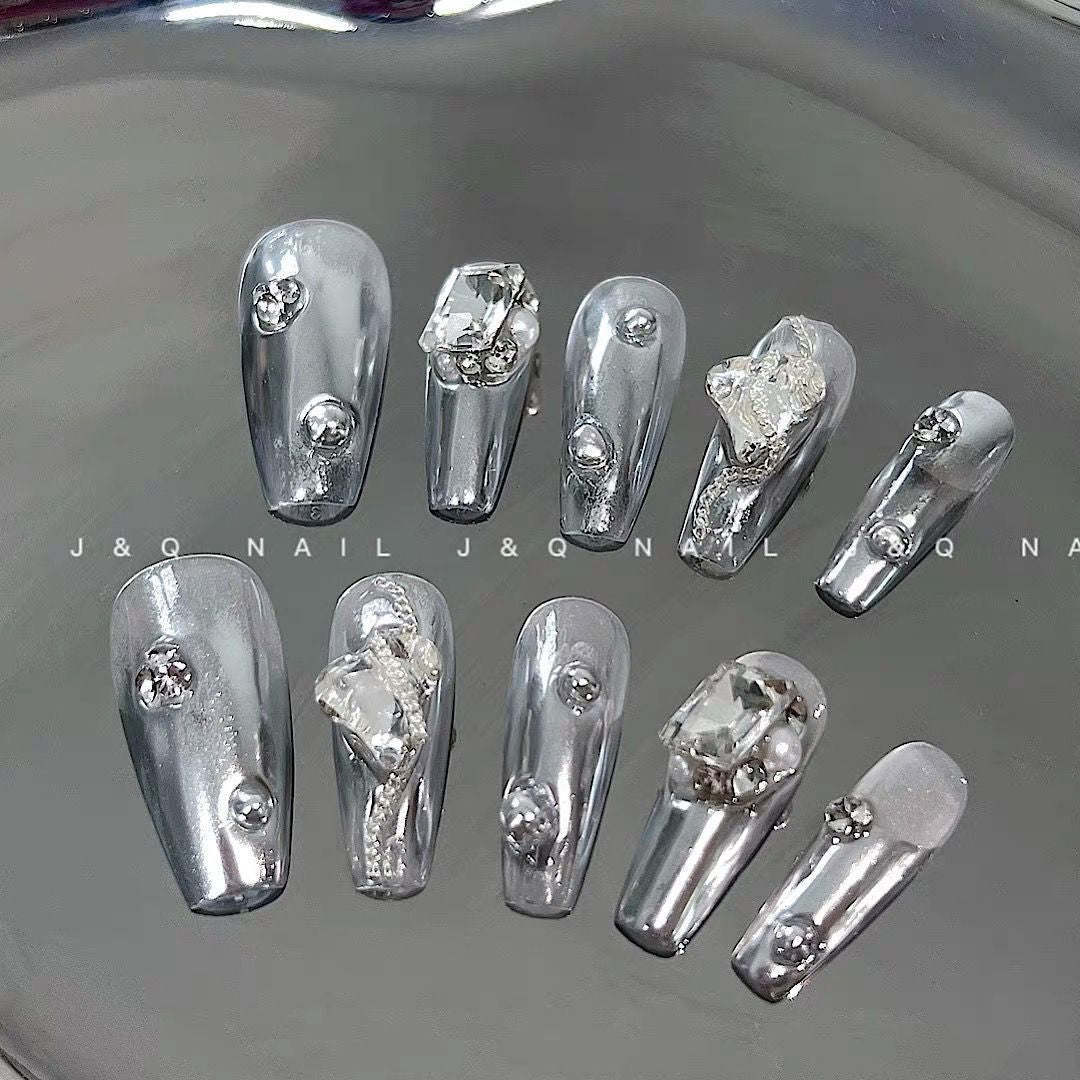 H147 METAL FEELS HANDMADE NAIL