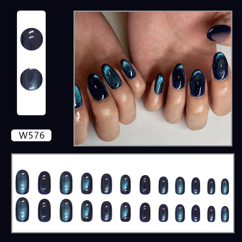 S35 CAT EYE ROUND HEAD WHITE SHORT NAIL
