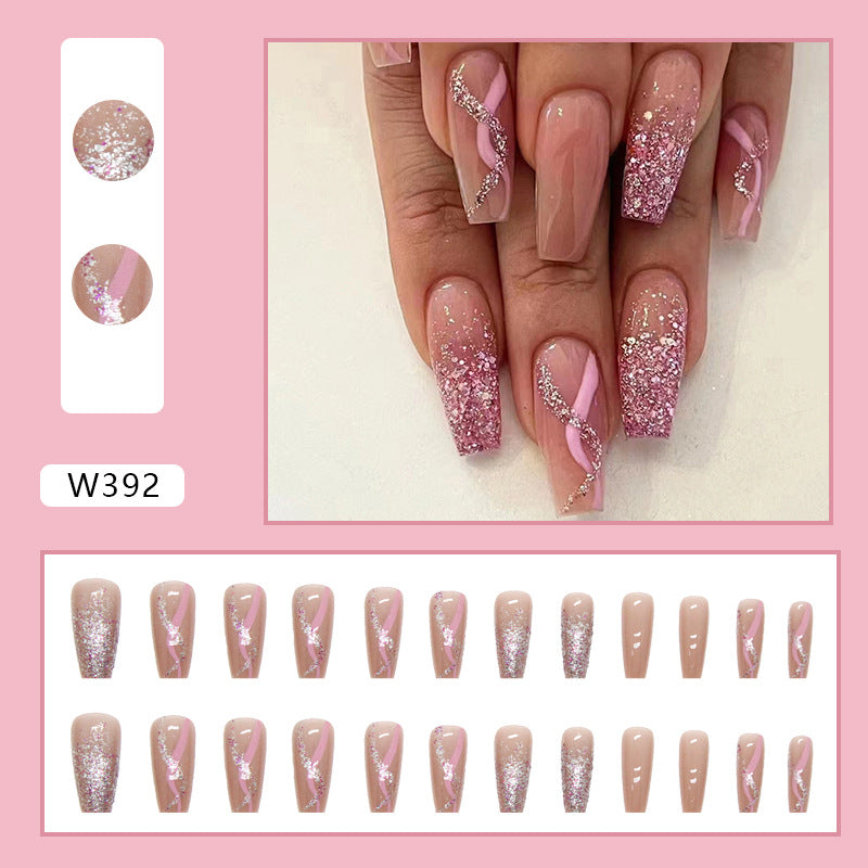 M7 GLITTER RIPPLE MEDIUM NAIL