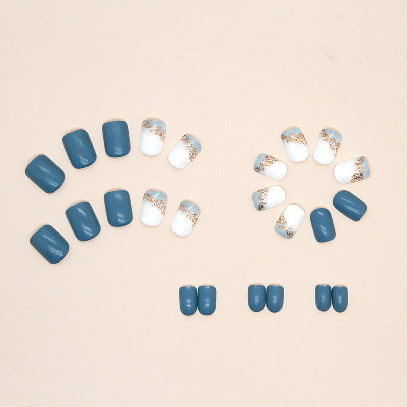 S19 FRENCH MINIMALIST NAVY BLUE SHORT NAIL