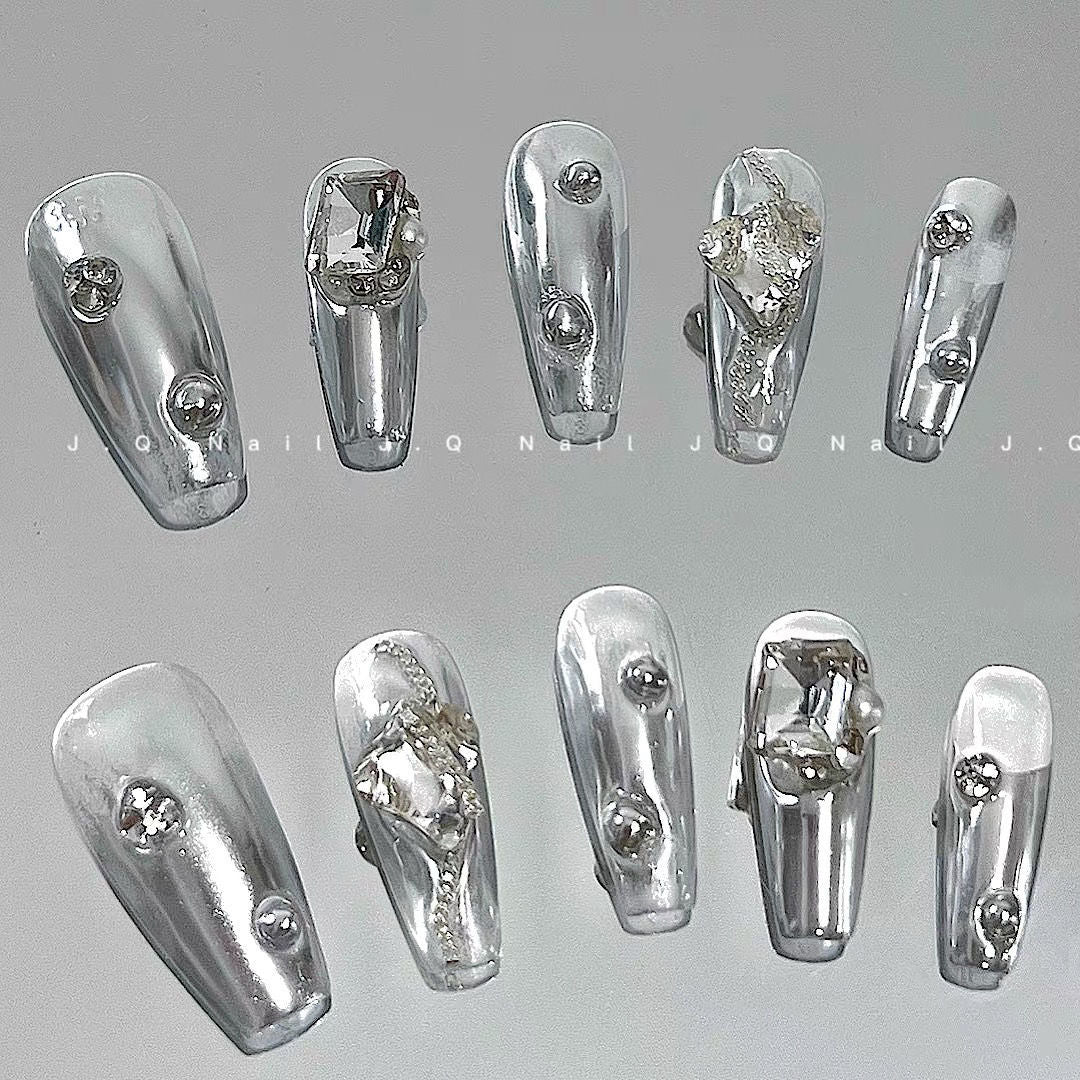 H147 METAL FEELS HANDMADE NAIL
