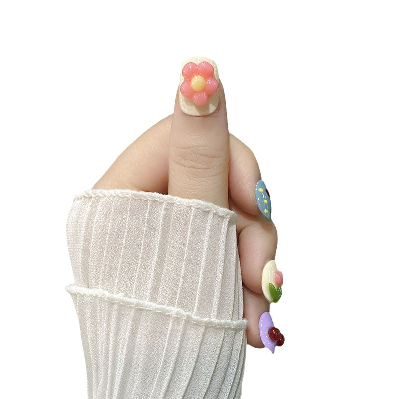 H32 SUMMER PINCHING TULIPS HANDMADE NAIL