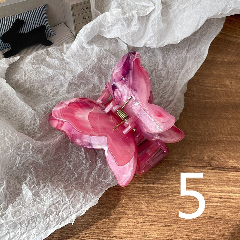 Colorful butterfly catching shark catching temperament