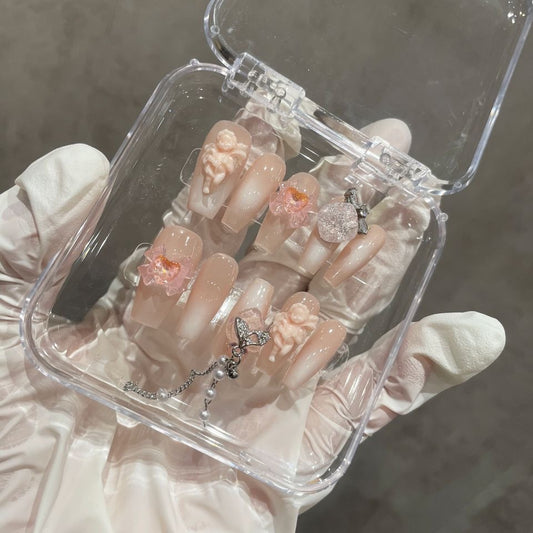 H85 Cicada chirping, 3D cicada wings in summer HANDMADE NAIL