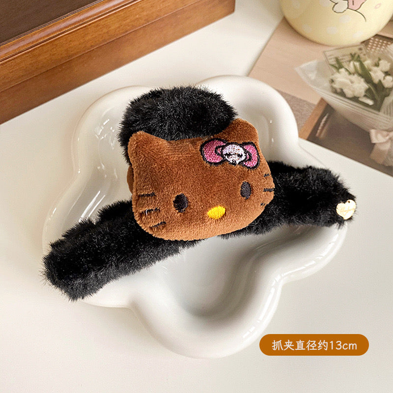 H4 Cat Plush claw shark clip hair accessory