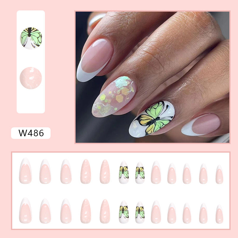 S10 CRAKED BUTTERFLY SHORT NAIL