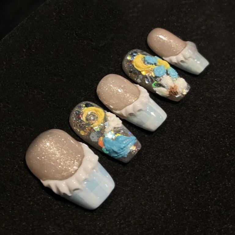 P14 Van Gogh Oil Painting HANDMADE NAIL