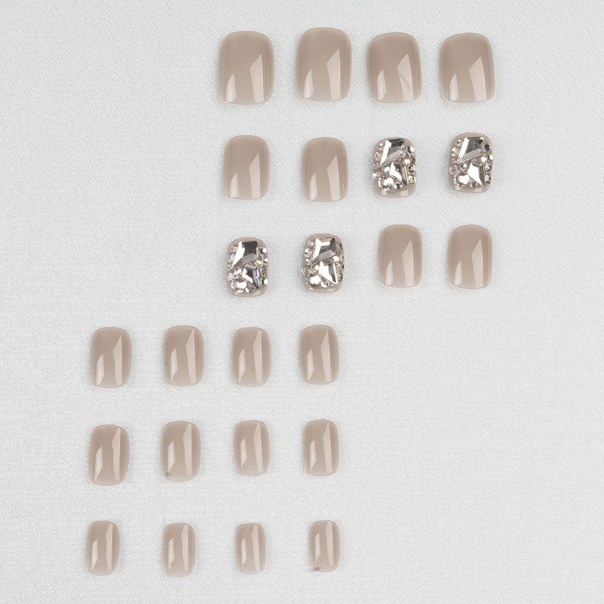 S54 Ice Beauty Aurora Diamond SHORT NAIL