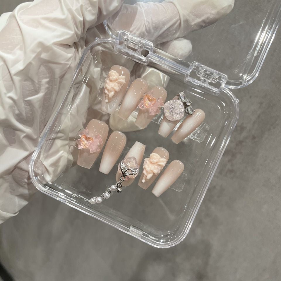 H85 Cicada chirping, 3D cicada wings in summer HANDMADE NAIL