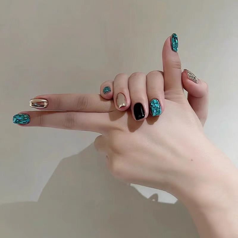 H360 Melbourne's Tears Ice Blue HANDMADE NAIL