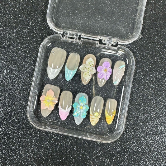 H352 Stereoscopic Relief Dopamine HANDMADE NAIL