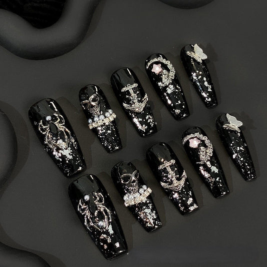 H91 Weird 3D Gothic style HANDMADE NAIL