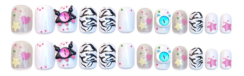 F8 Gothic Strange Eyes SHORT NAIL