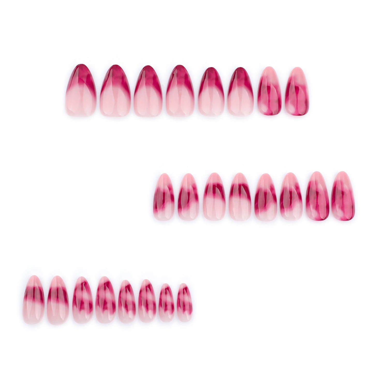 MS3 Simple Bloodstained French MEDIUM NAIL