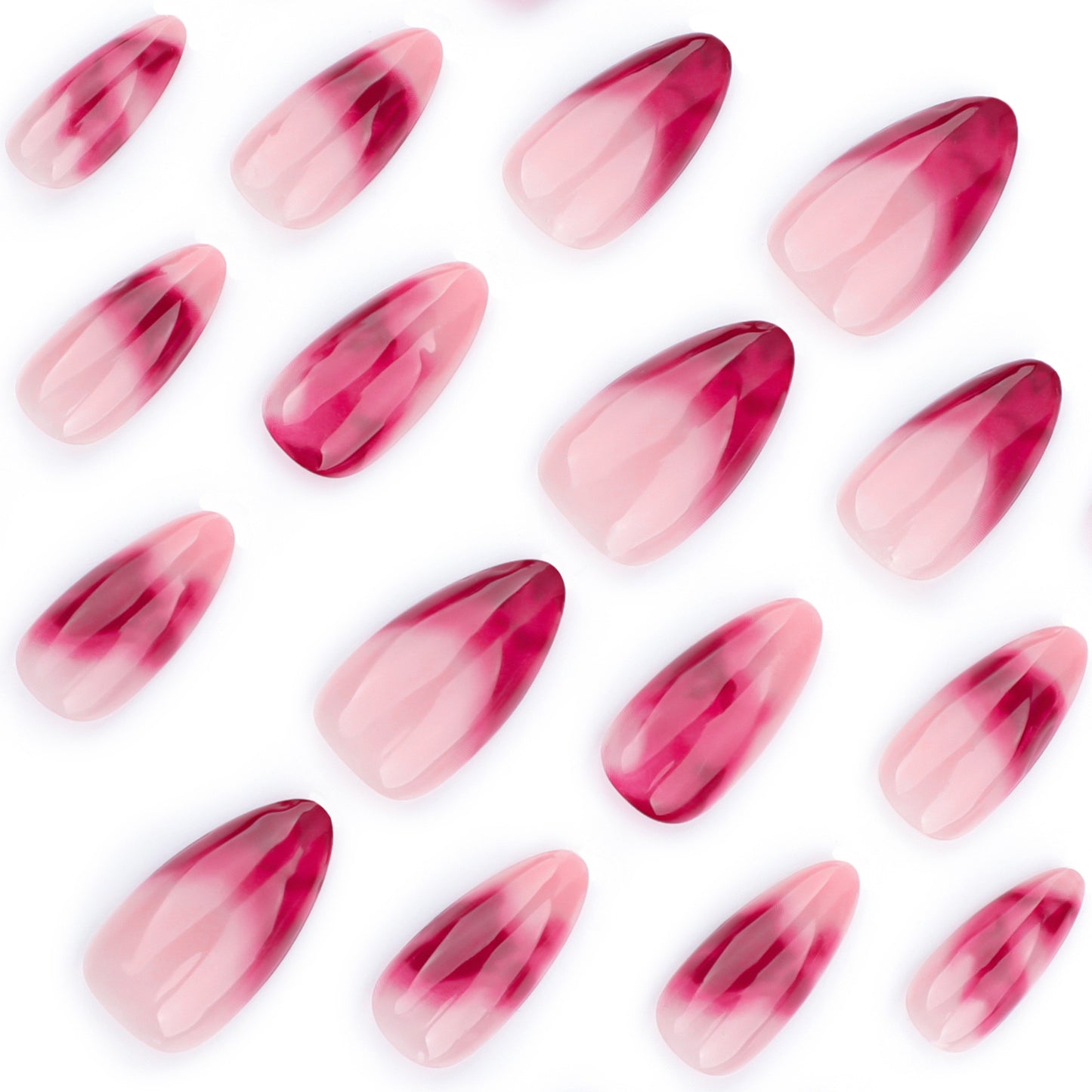 MS3 Simple Bloodstained French MEDIUM NAIL