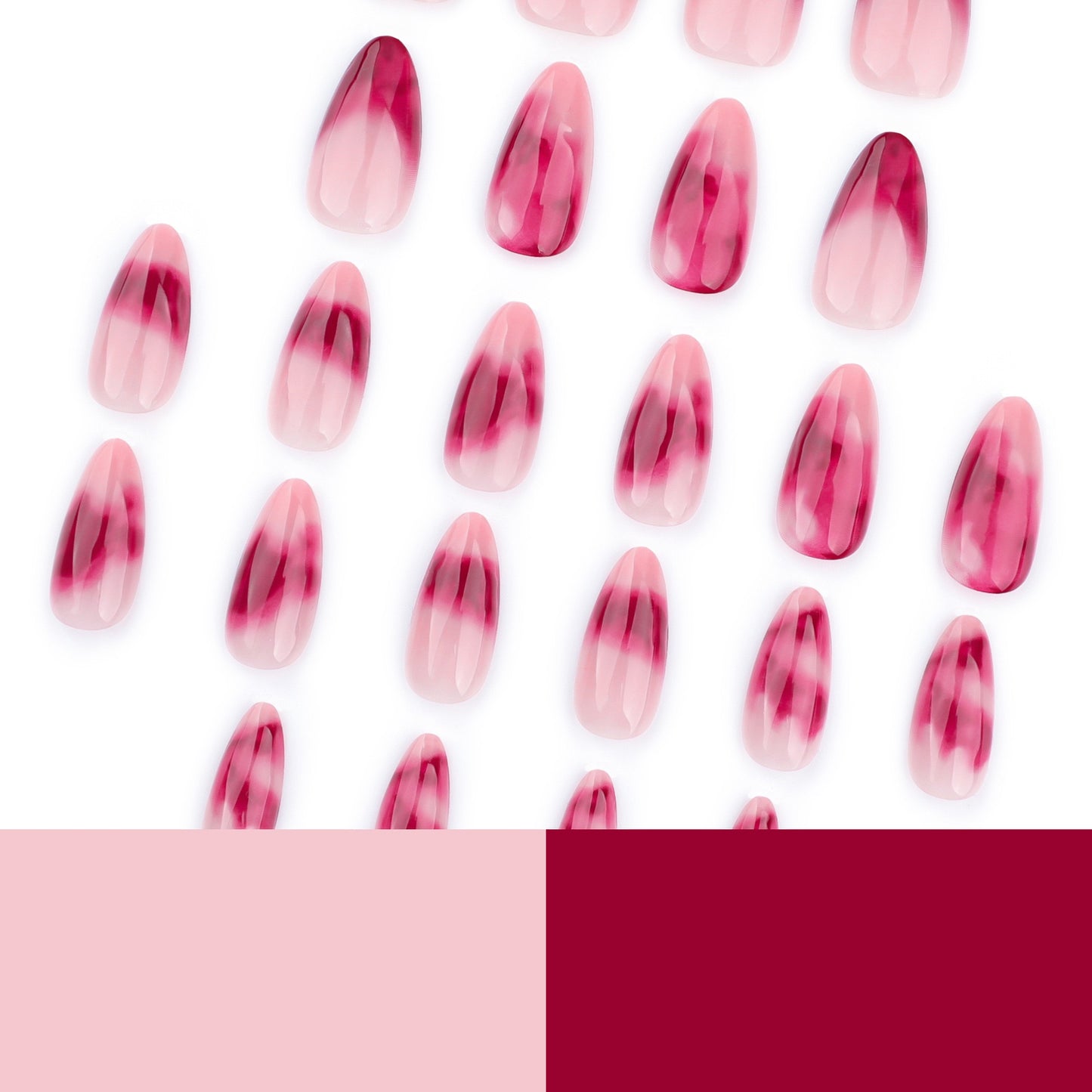 MS3 Simple Bloodstained French MEDIUM NAIL