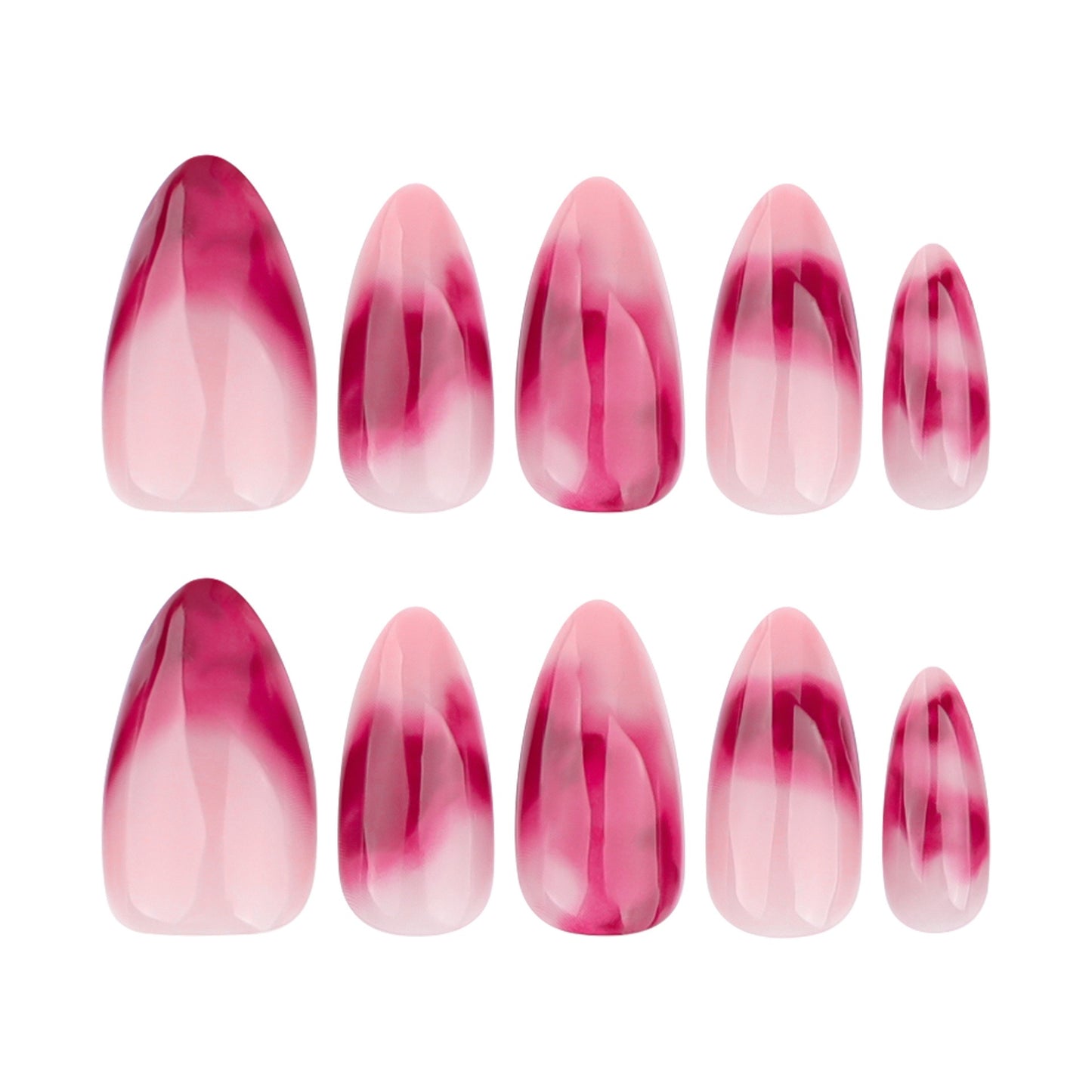MS3 Simple Bloodstained French MEDIUM NAIL