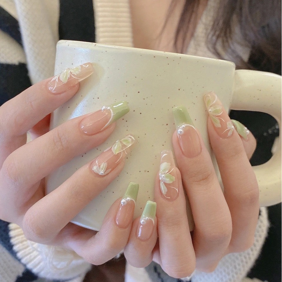 H228 The Twelve Constellations Series - Pisces HANDMADE NAIL