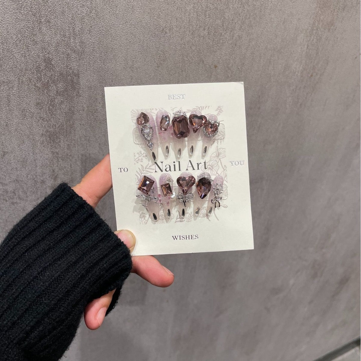 H328 Nighttail Butterfly Personality Metal Butterfly HANDMADE NAIL