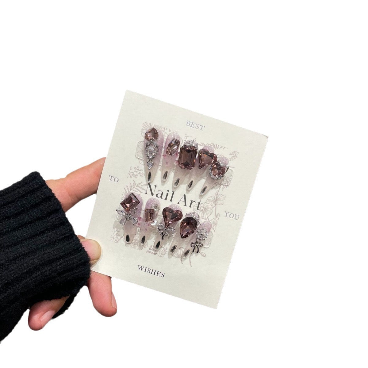 H328 Nighttail Butterfly Personality Metal Butterfly HANDMADE NAIL