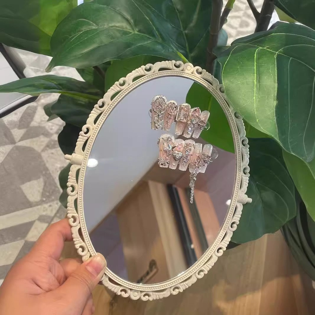 HG6 Liquid metal purple dream lines HANDMADE NAIL