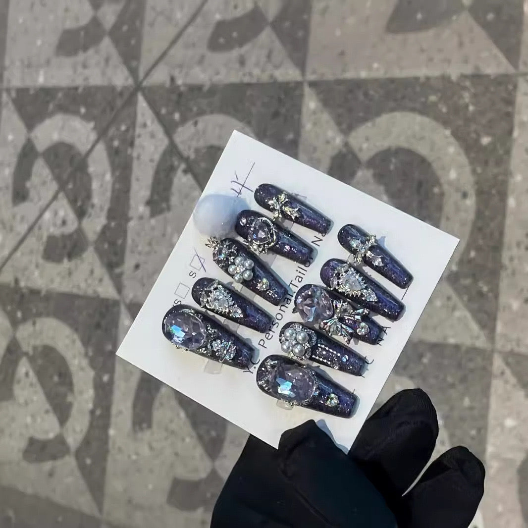 H242 Wind is rising cute spinning windmill HANDMADE NAIL