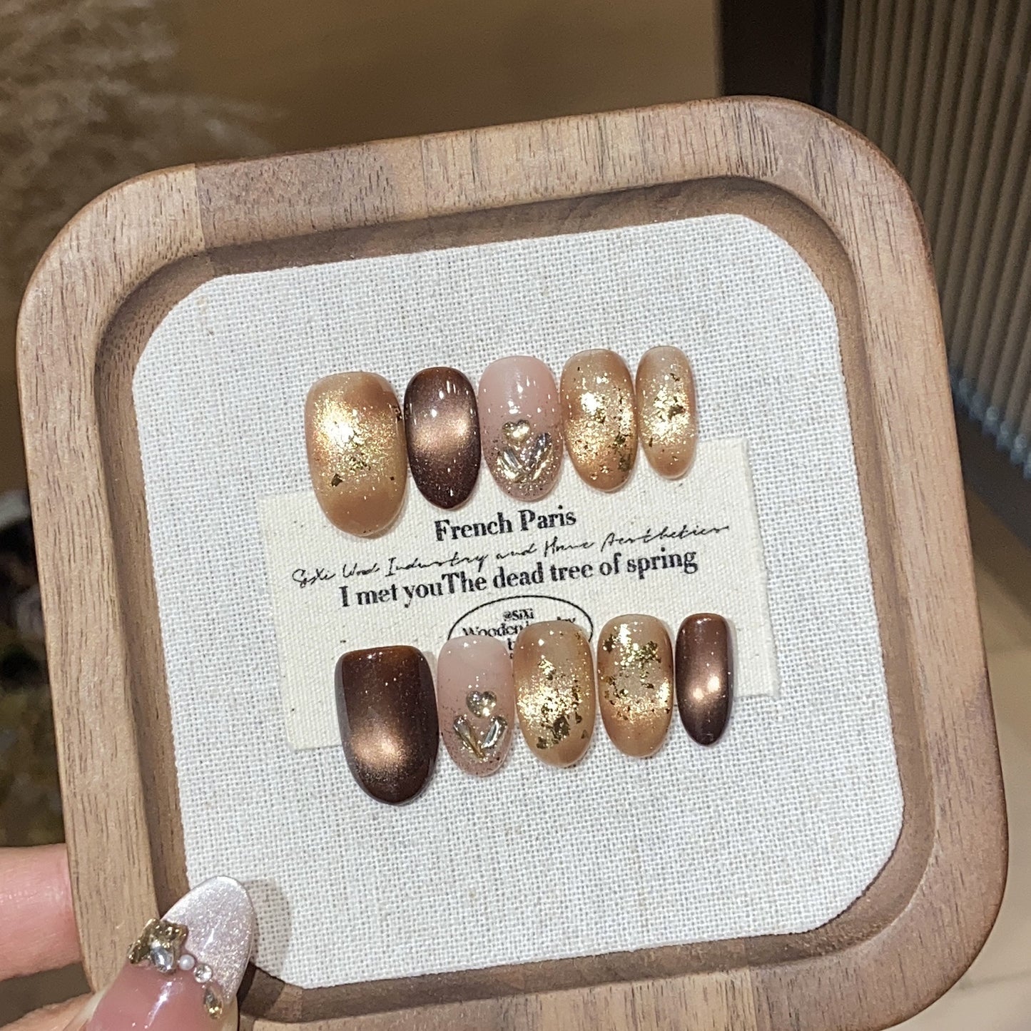 H221 CLOWN HANDMADE NAIL