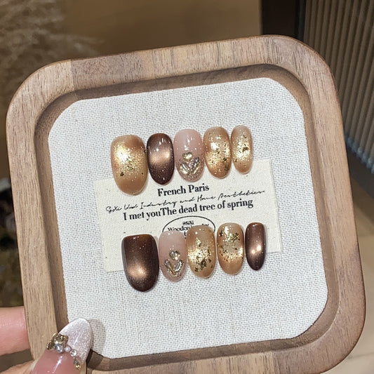 H221 CLOWN HANDMADE NAIL