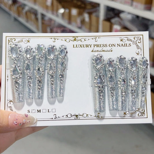 M093 LASER FULL DRILL HANDMADE NAIL