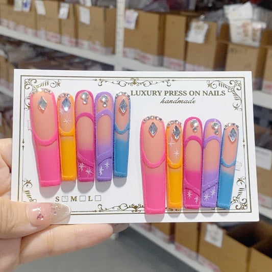 N002 SPRING BREATH HANDMADE NAIL