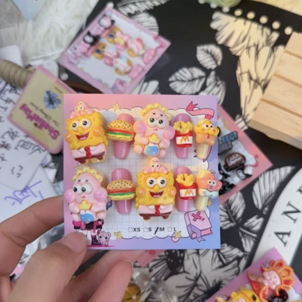 C2 Sponge Sweetheart HANDMADE NAIL