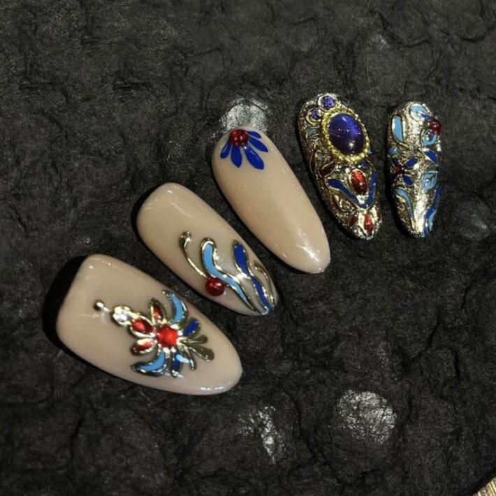 H397 Blue Valley HANDMADE NAIL