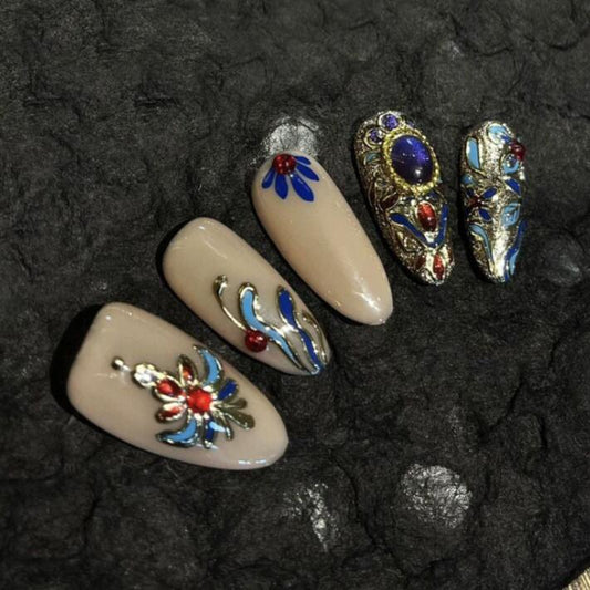 H397 Blue Valley HANDMADE NAIL