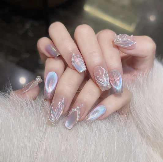 H398 Legend of Mermaid HANDMADE NAIL
