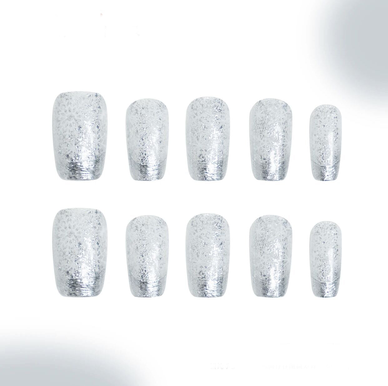 S3 Frost Winter Snowflakes Ice Beauty Merry Christmas HANDMADE NAIL