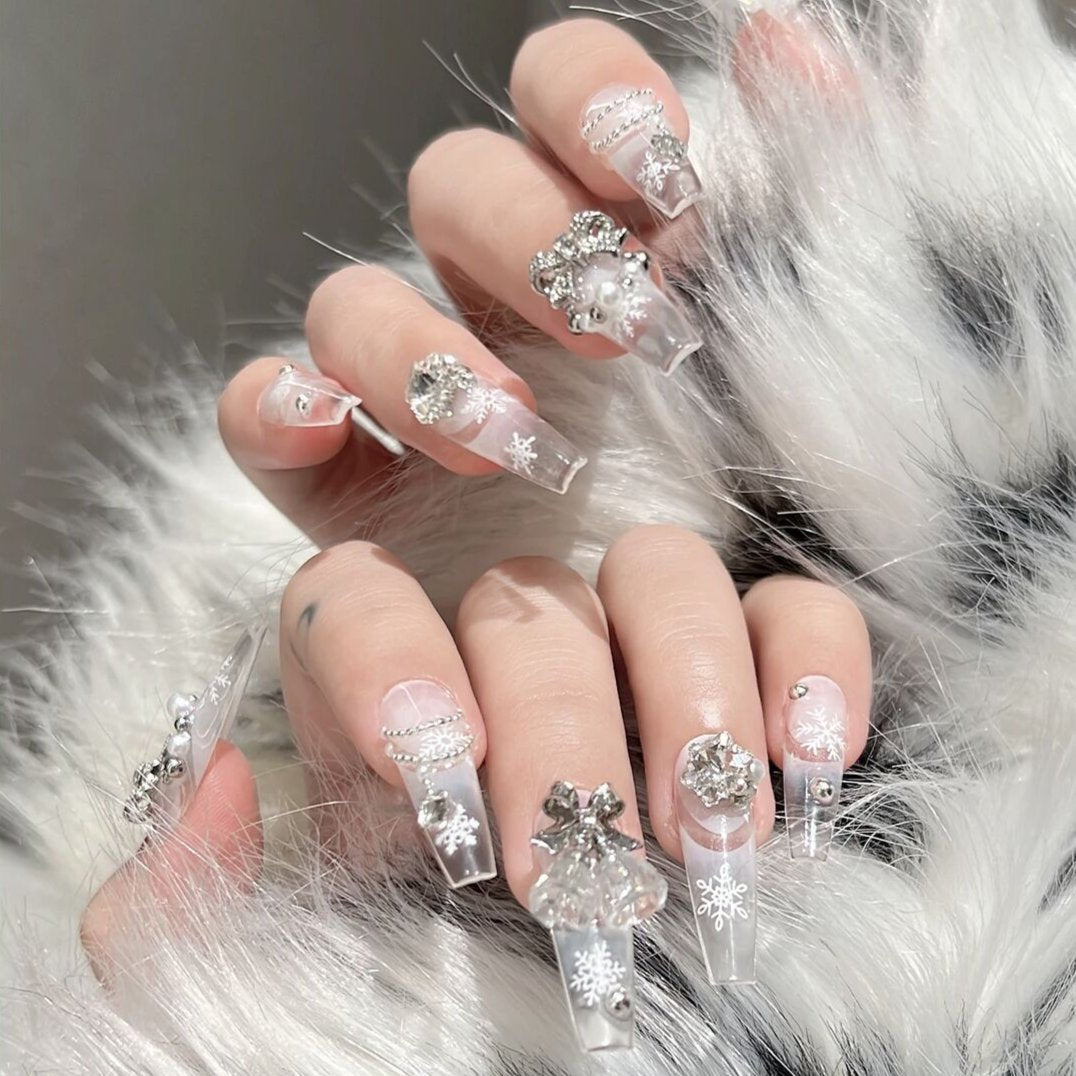 S5 Prayer Knot Bell Wreath Merry Christmas HANDMADE NAIL