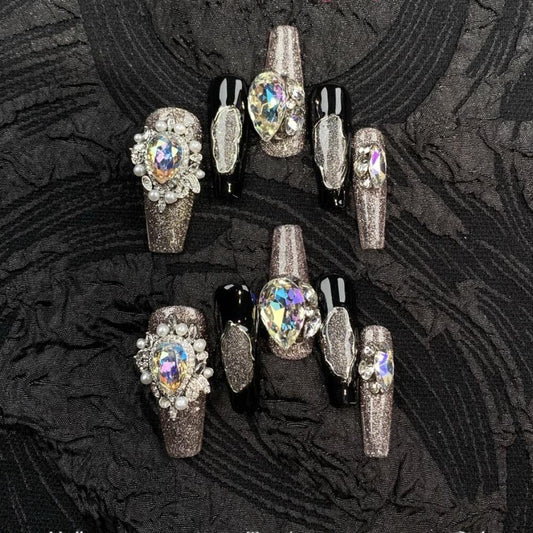 H343 Heavy Industry Roman Palace Retro HANDMADE NAIL