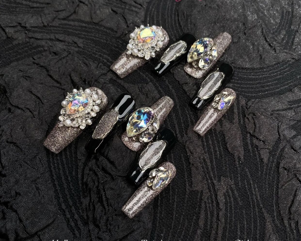 H343 Heavy Industry Roman Palace Retro HANDMADE NAIL