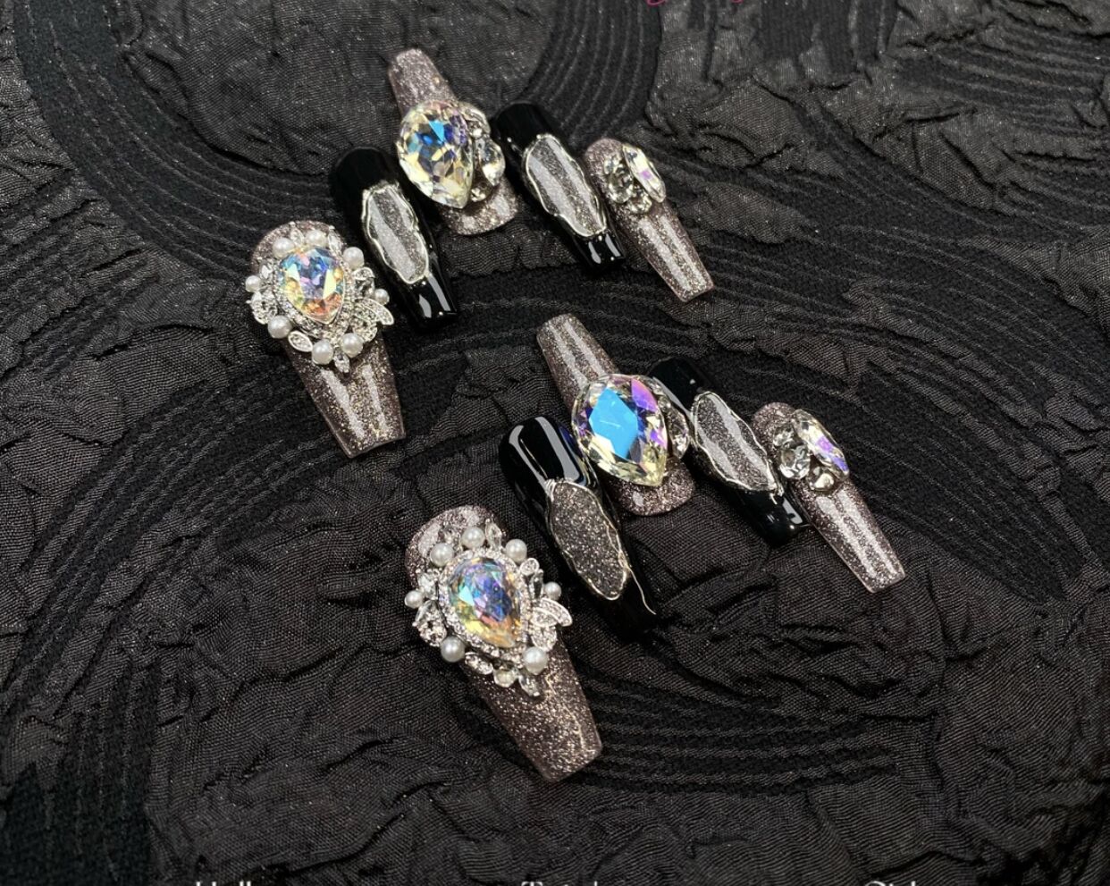 H343 Heavy Industry Roman Palace Retro HANDMADE NAIL