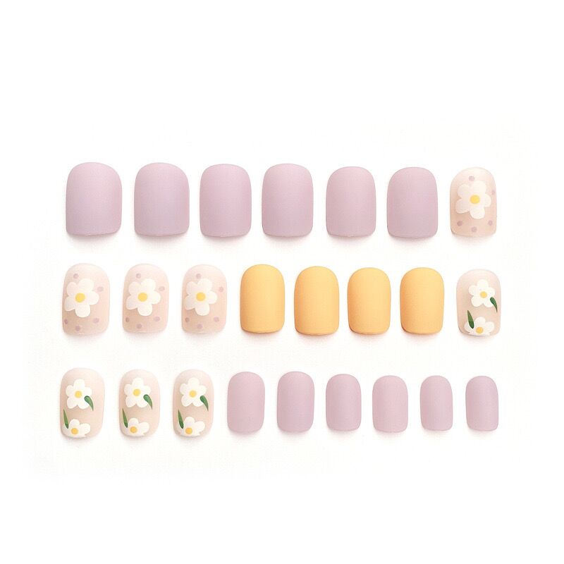 K24 Matte Little Flowers SHORT NAIL
