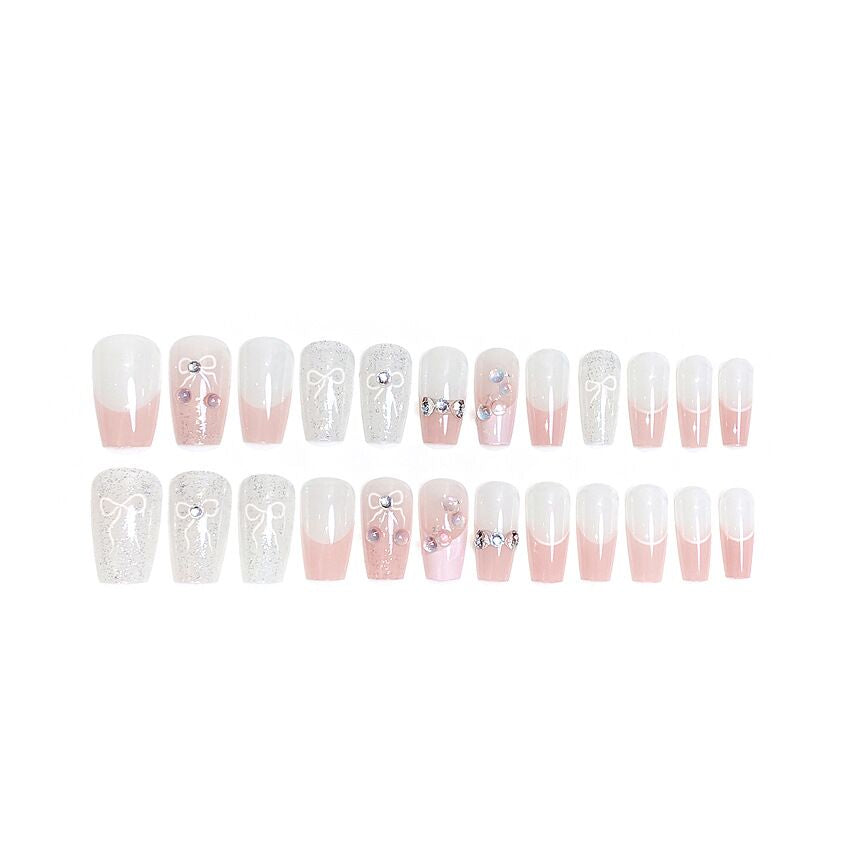 F42 Sweet Cherry Butterfly Dewdrops MEDIUM NAIL